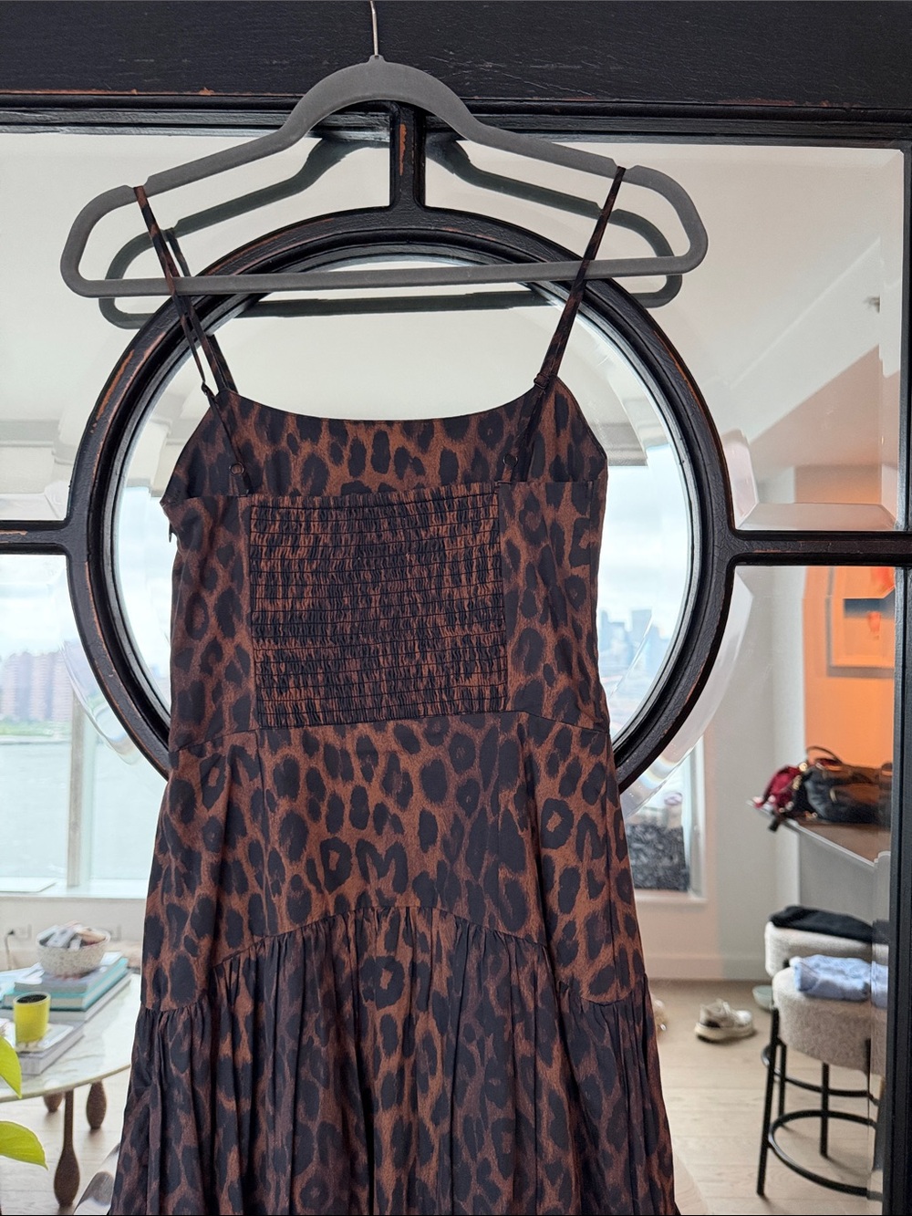Damson Madder Leopard Print Dress with Bow Accents - Picture 5 of 7